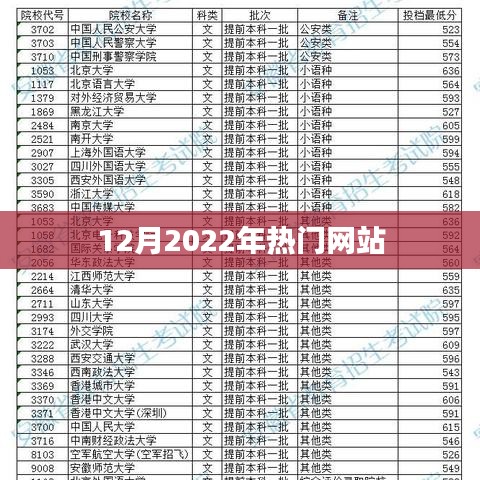 2022年12月热门网站盘点