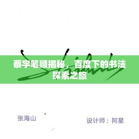 蔡字笔顺揭秘，百度下的书法探索之旅