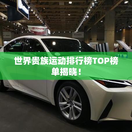 世界贵族运动排行榜TOP榜单揭晓！