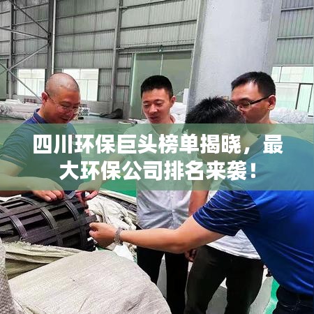 四川环保巨头榜单揭晓，最大环保公司排名来袭！