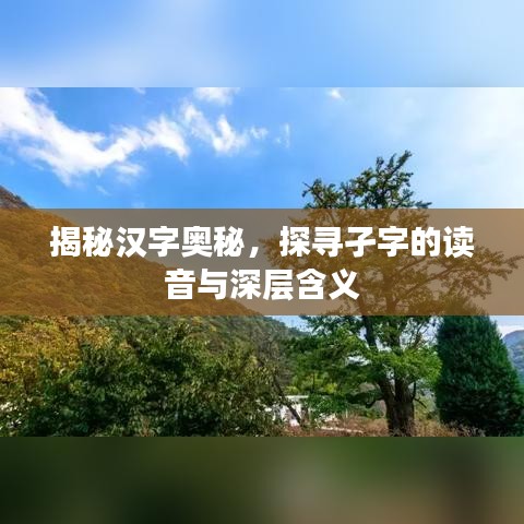 揭秘汉字奥秘，探寻孑字的读音与深层含义