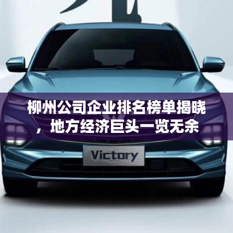 柳州公司企业排名榜单揭晓，地方经济巨头一览无余
