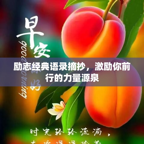 励志经典语录摘抄，激励你前行的力量源泉