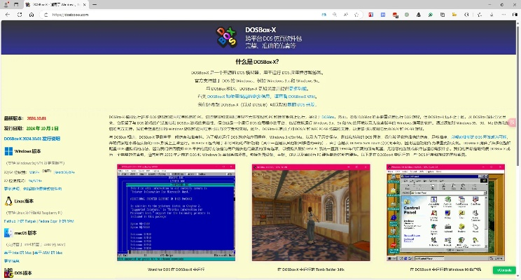 介绍重要的开源软件项目DOSBox及其生态——挑战款1_v6.817